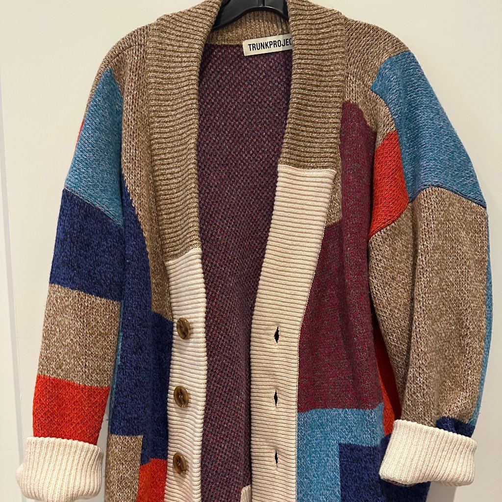 Trunk Project Color Mixed Wool Cardigan Jacket